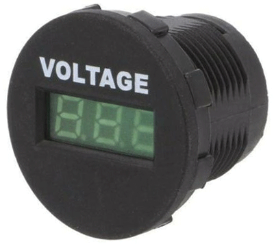 Digitaalinen LED-paneelimittari 6-33Vdc vihreä (A25-1-BB3-G)