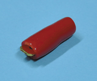 Kullattu laattaliitin uros 6,3mm punainen 0,5-1,5mm²
