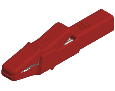 Hauenleukaliitin 4mm turvabanaaniliittimelle Cat II 300V punainen (932435-101)