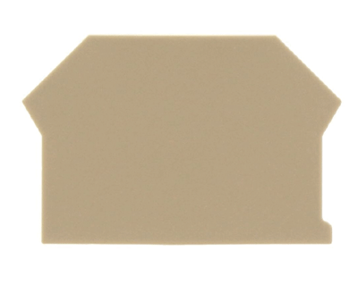 Päätylevy SRK-sarjan riviliittimille beige (2001.2)