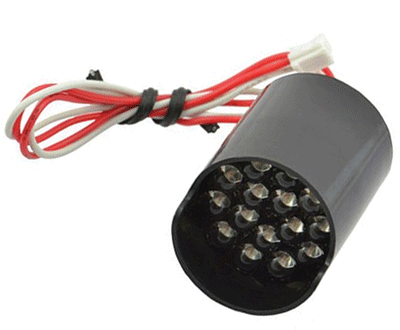 LED-kluster 26mm 9,3-12,5Vdc 12000mcd punainen