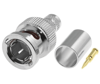 BNC-pistoke uros puristettava 75ohm RG-6U/CCS75/TELLU13 (1,02mm)