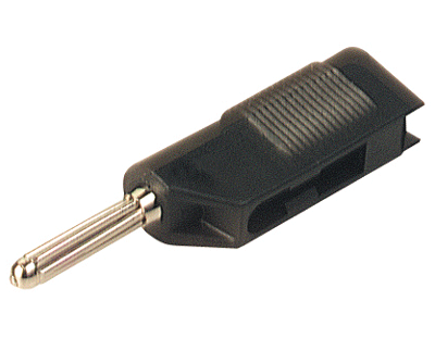 Banaanipistoke 4mm ruuviliitäntä 30A 60Vdc musta (930729-100)