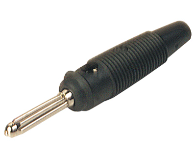 Banaanipistoke 4mm juotettava 30A 60Vdc musta (930727-100)