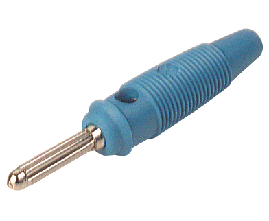 Banaanipistoke 4mm juotettava 30A 60Vdc sininen (930727-102)