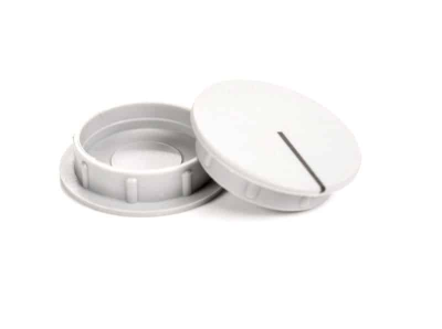 Peitekansi 29mm, K290-sarja, harmaa/mustalla viivalla