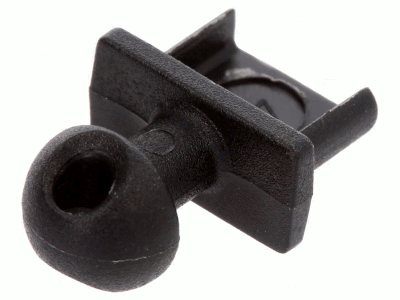 Suojakansi USB-C naarasliittimille muovi musta (CP30295)