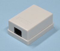 Cat5e-liitinrasia 1-osainen UTP, pinta-asennus *