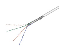 LAN-asennuskaapeli suojattu Cat5e SF/UTP harmaa 100m/rulla