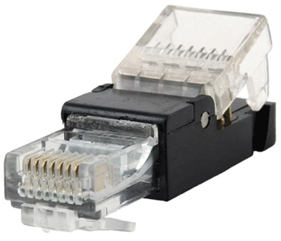 Modular-pistoke Cat6-kaapelille 8/8-nap. (RJ45) UTP