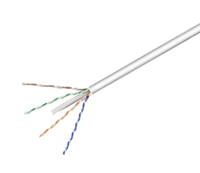 LAN-asennuskaapeli Cat6 U/UTP harmaa 100m/rulla