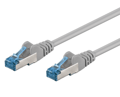 Cat6a-liitäntäkaapeli suojattu (S/FTP) harmaa 2m