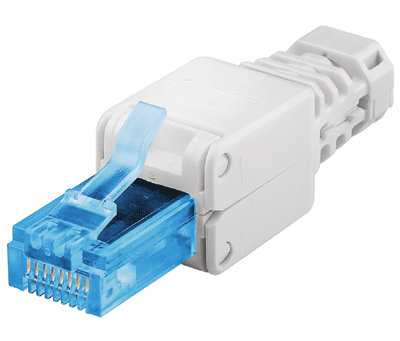 Modular-pistoke Cat6a-kaapelille 8/8-nap. (RJ45) UTP