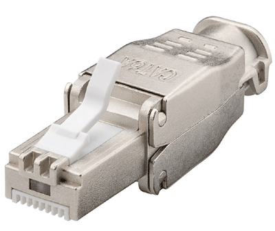 Modular-pistoke Cat6a-kaapelille 8/8-nap. (RJ45) suojattu (STP)