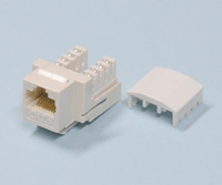 Modular-runkoliitin paneeliin 8/8-napainen (RJ45/Cat6) UTP valkoinen