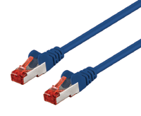 Cat6-liitäntäkaapeli suojattu (S/FTP) 3m sininen