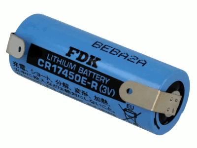 Litium-paristo juotoskorvakkeilla 3V 2500mAh  4/5A
