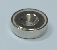 Kestomagneetti kiinnitysreiällä Neodymium N38 20x6,0mm