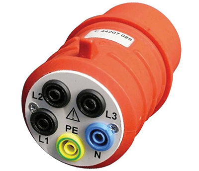 Mittausadapteri 3-vaihepistorasiaan 32A 400Vac IEC60309