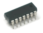 4-bit binary counter, DIL-14