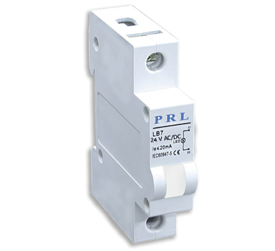 LED-merkkilamppu DIN-kiskoon 24Vac/dc valkoinen