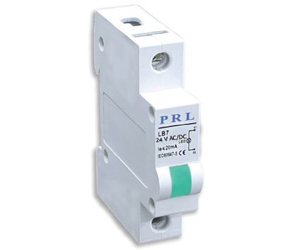 LED-merkkilamppu DIN-kiskoon 24Vac/dc vihreä