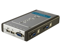 KVM-kytkin 4-porttia USB/VGA