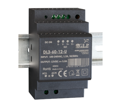 Hakkuriteholähde DIN-kiskoon 24Vdc 2,5A 60W