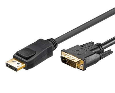 DisplayPort/DVI-liitäntäkaapeli Dual-Link musta 3m