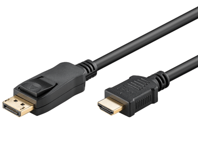 DisplayPort/HDMI-liitäntäkaapeli Ultra-HD musta 2m