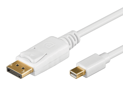 DisplayPort/mini-DisplayPort -liitäntäkaapeli Full-HD valkoinen 3m