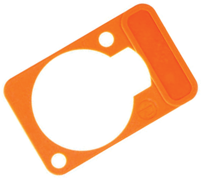 Koodauslevy D-sarjan XLR-runkoliittimille oranssi