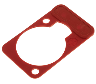 Koodauslevy D-sarjan XLR-runkoliittimille punainen