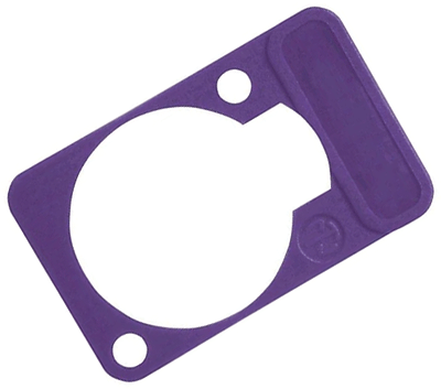 Koodauslevy D-sarjan XLR-runkoliittimille violetti