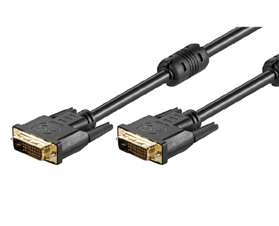 DVI-D-liitäntäkaapeli Dual-Link musta 15m