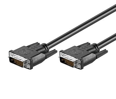 DVI-D-liitäntäkaapeli Dual-Link musta 5m