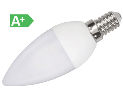 LED-lamppu E14 230Vac 5W 400lm 6500K kylmä valkoinen