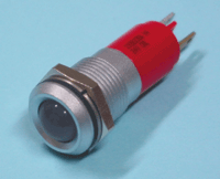 Led-kaluste 14mm harmaa/punainen IP67