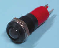 Led-kaluste 14mm musta/punainen IP67