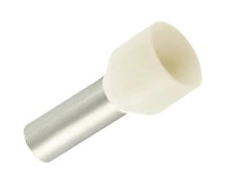 Eristetty pääteholkki 10mm²/12mm norsunluu 100kpl/pkk Eristetty pääteholkki 10mm²/12mm norsunluu 100kpl/pkk