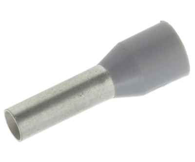 Eristetty pääteholkki 4,0mm²/12mm harmaa 100kpl/pkk Eristetty pääteholkki 4,0mm²/12mm harmaa 100kpl/pkk