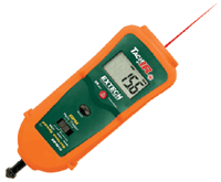 Digitaalinen kierroslukumittari 0,5-99999rpm + IR-lämpömittari