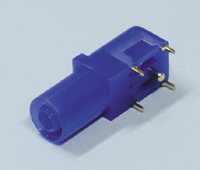 Turvabanaanihylsy piirilevylle 4mm sininen Turvabanaanihylsy piirilevylle 4mm sininen