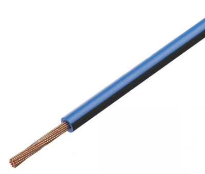 Kytkentäjohto 60Vdc 1,0mm² sininen/musta 100m/rll