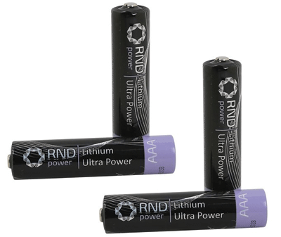 Litium-paristo 1,5V 1200mAh AAA/R03 4kpl/pkk