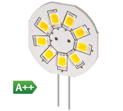 LED-lamppu G-4 12V 1,5W 160lm 6500K kylmä valkoinen