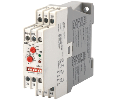 Monitoiminen aikarele DIN-kiskoon 24-240Vac/dc