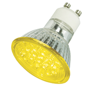LED-lamppu GU10 230Vac 1W keltainen *