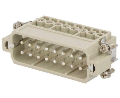 HAE-liitinosa 16-nap. uros 16A 250Vac (DA-016-M) HAE-liitinosa 16-nap. uros 16A 250Vac (DA-016-M)