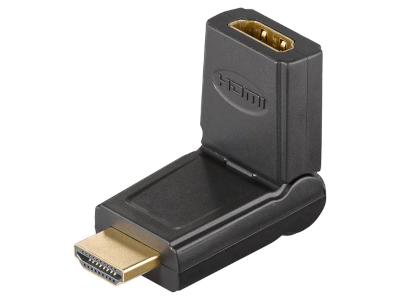 HDMI-kulma-adapteri 180° uros/naaras